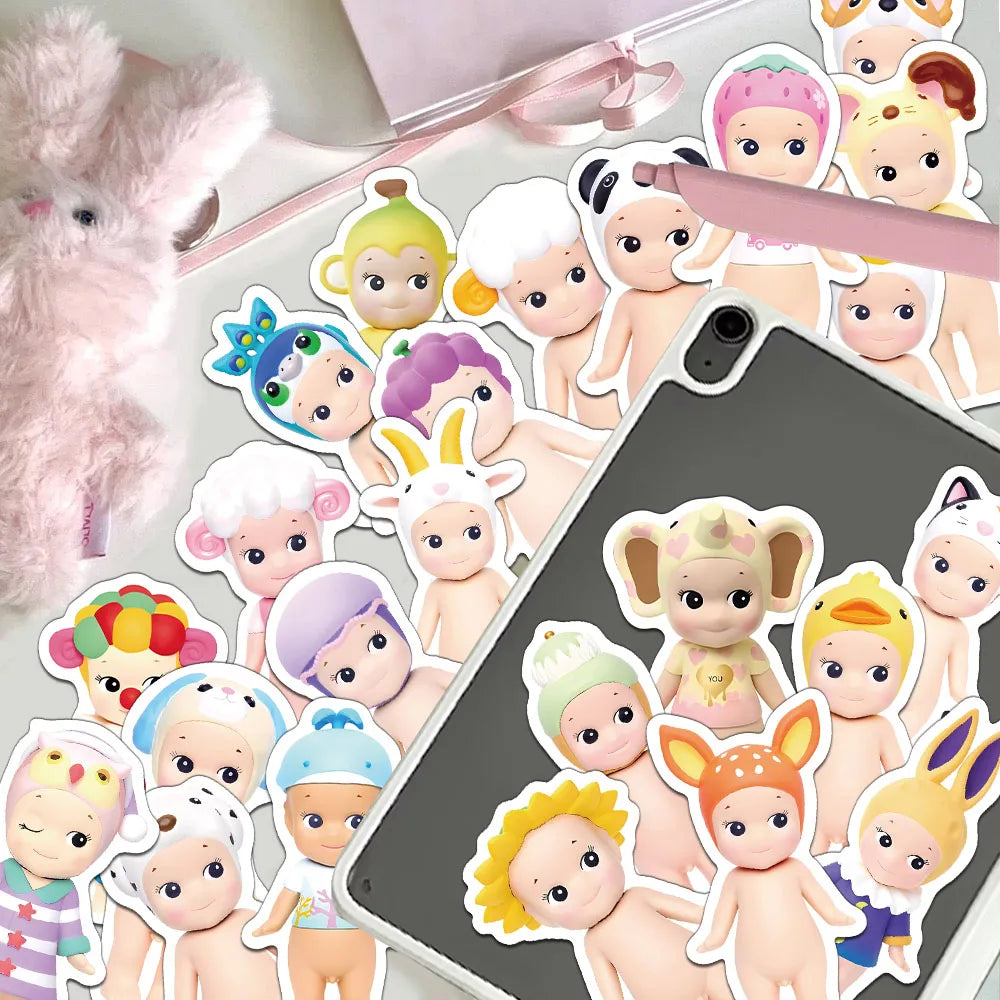 ✨👼 50PCS Sonny Angel Cartoon Graffiti Stickers – Waterproof & Fun DIY Decals!