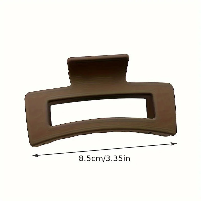 ✨🖤 4pcs Set – Simple Solid Color Hair Claw Clips