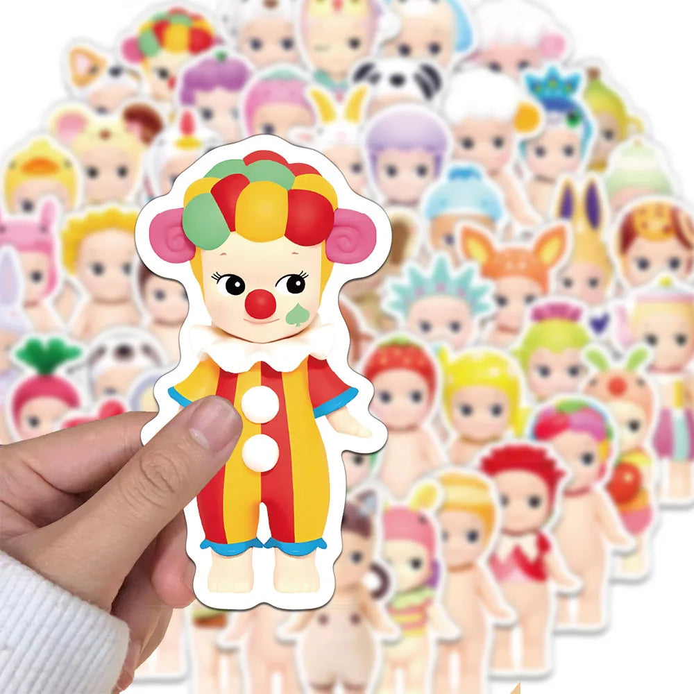 ✨👼 50PCS Sonny Angel Cartoon Graffiti Stickers – Waterproof & Fun DIY Decals!